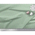 thumbnail image 2 of Soimoi Green Poly Georgette Fabric Window Pane Check Printed Craft Fabric by the Yard 42 Inch Wide, 2 of 3