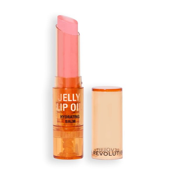 Revolution Jelly Lip Oil Stick, Hydrating with Hyaluronic Acid, Popsicle Peach