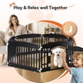 thumbnail image 4 of Parque de juegos para perros HealSmart de 6 paneles, 24 de plástico, para perros pequeños y medianos, 4 of 7