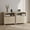 Light Oak Grain, variant on Satifur Modern Fluted Nightstand Set of 2 with Charging Station & 2 Storage Drawer for Bedroom