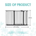 thumbnail image 3 of Regalo Easy Step Extra Wide 49-Inch Baby Safety Gate, Black – Adjustable Metal Gate for Babies 6–24 Months, 3 of 12