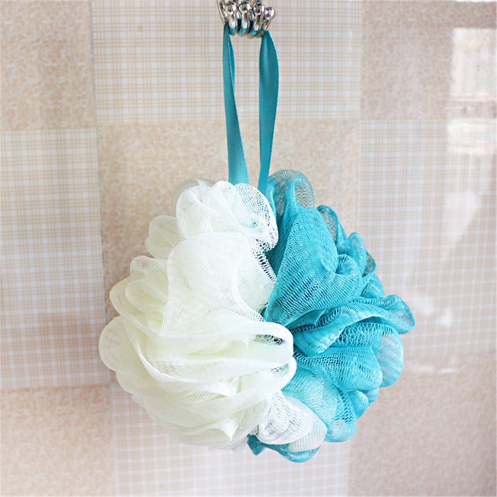 Muxika Loofah Bath Sponge Swirl Extra Large Mesh Pouf Luffa Loofa Loufa
