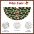 thumbnail image 4 of Daiia Camouflage Dinosaur Drawing Merry Christmas Tree Skirt , Xmas Large Lace-up Tree Skirt, Santa Snowflakes Rustic Home Decorations New Year Party Farmhouse Decor-48", 4 of 7