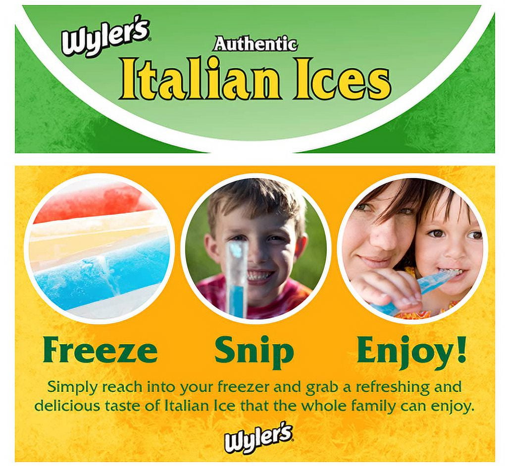 Wyler's Authentic Italian Ices 96 Pack 2oz Each