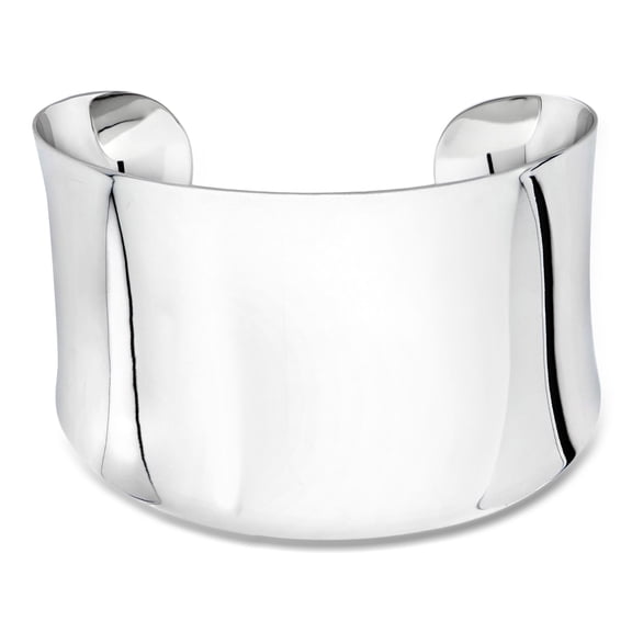 Ross-Simons Sterling Silver Wide Polished Cuff Bracelet, Women's, Adult