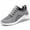 Grey, variant on Women's Walking Shoes Sock Sneakers Mesh Slip On Air Cushion Lady Girls Modern Shoes Platform Loafers Women's Breathable Color Matching Casual Running Shoes