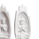 thumbnail image 3 of Escultura de mano de Buda Zen Artístico Lao Buda Estatua budista Decoración Blanco Sunnimix Decoraciones de bergamota de Buda, 3 of 8