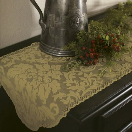 

Heritage Lace HD-1434RD Damask 14 x 34 in. Runner Red