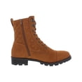 thumbnail image 3 of White Mountain Womens Dashing Faux Suede Quilted Combat & Lace-up Boots, 3 of 3