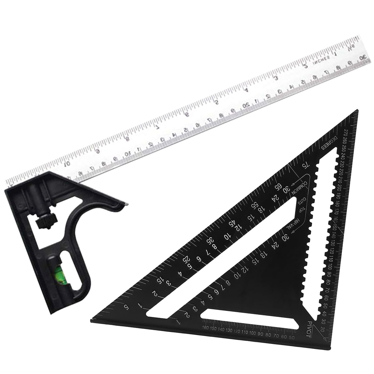 Woodworking Enthusiast Aluminum Alloy Durable Woodworking Woodworking Woodworking Triangle Ruler 