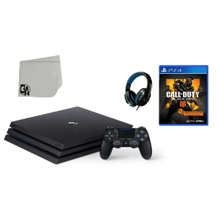 Sony PlayStation 4 PRO 1TB Gaming Console Black with Call of Duty Black Ops 4 BOLT AXTION Bundle Used