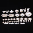 thumbnail image 2 of Set de 1/12 40pcs Vajilla dePorcelana y 5pcs Muebles de Comedor de Muñeca, 2 of 9