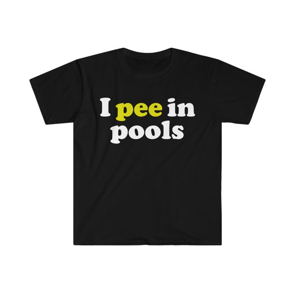 I Pee in Pools Unisex T-shirt S-3XL Swimming Swimmer Gift Humor