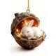 thumbnail image 2 of Lekihaqq Forest Animal Christmas Ornaments, Acrylic Tree Decorations, Holiday Decor, Festive Animal Print Ornaments, Woodland Theme Christmas Decor, Wildlife Holiday Tree Hanging Decorations, 2 of 6