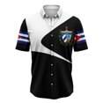 thumbnail image 3 of Camisas de manga corta con botones y estampado 3D de la bandera de Cuba para hombre, camisas de guayabera cubana, camisetas de playa, camisas hawaianas, ropa para hombre, camisetas 2024, 3 of 5