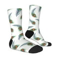 thumbnail image 4 of Yiaed Colorful Grass Print Great elasticity Crew Socks Sports socks for Men and Women, 4 of 5
