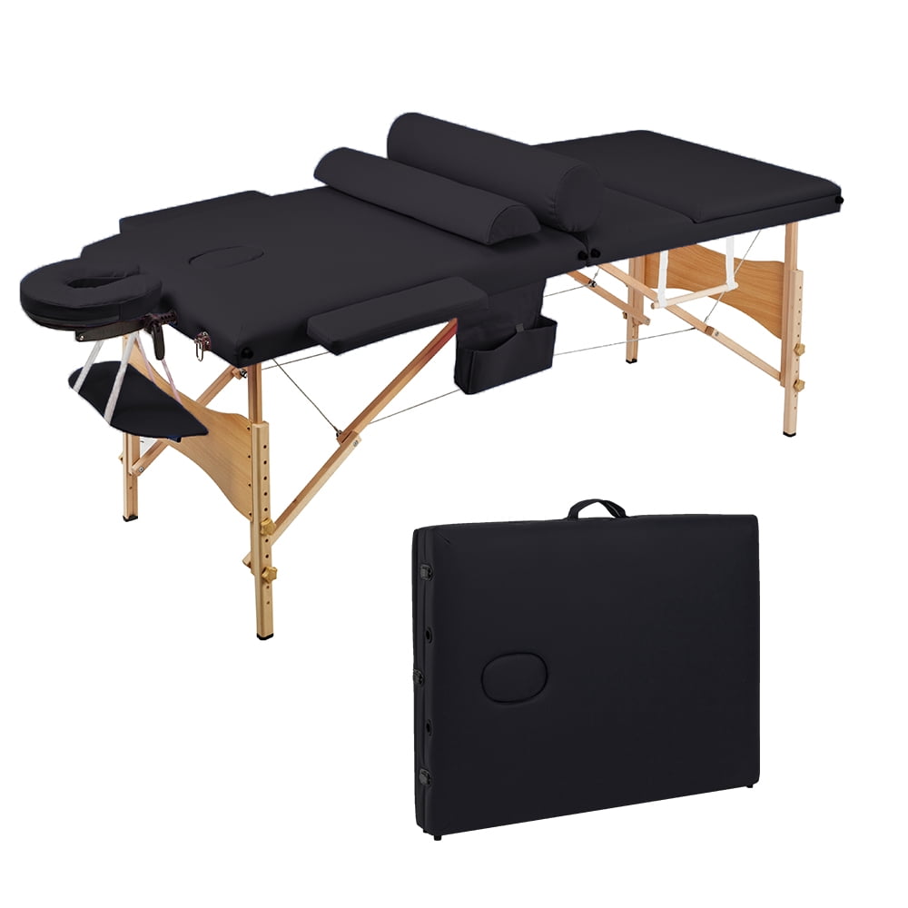 Veryke Folding Massage Table, Professional Massage Bed 3 Fold Lash Bed