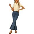 thumbnail image 2 of INSPIRE CHIC Chemisiers CHIC pour Femmes Col Peter Pan Années 1950 Vintage Boutonnés en Coton TG Beige, 2 of 6