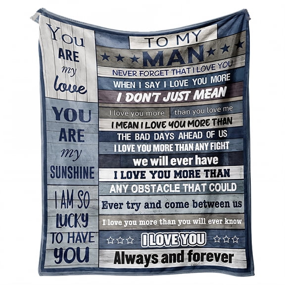 AUQ Throw Blanket,Romantic Valentine Gift Couch Throw Blanket,Boyfriend Cozy Throw Bed Throw Blanket,Style1,60*78in