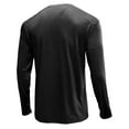 thumbnail image 4 of LYXSSBYX Men's Performance Long Sleeve Shirt Moisture Wicking Crew T-Shirt Beefy Muscle Basic Solid Pure Color Blouse Tee Top, 4 of 4