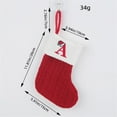 thumbnail image 6 of ELF Christmas Stockings Hanging Ornaments, Red Letters Knitted Stocking for Christmas, Home Decorations Party Supplies  Gifts, 6 of 8