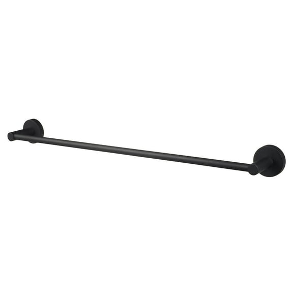 Kosmos Matte Black 24 1/2 inch Towel Holder Bar