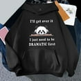 thumbnail image 2 of Puliio Womens Hoodies Cute Panda Print Long Sleeve Ladies' Hooded Pullovers Fashion Casual Warm Top Jacket With Pockets, 2 of 3