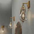 thumbnail image 2 of Jamie Young Co Tear Drop Hanging Iron Metal/Glass Wall Sconce in Antique Brass, 2 of 5