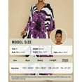 thumbnail image 3 of Bsubseach Floral Caftan Beachwear, Swimwear Cover-Ups (Women's Plus) Purple Flowers, 3 of 7