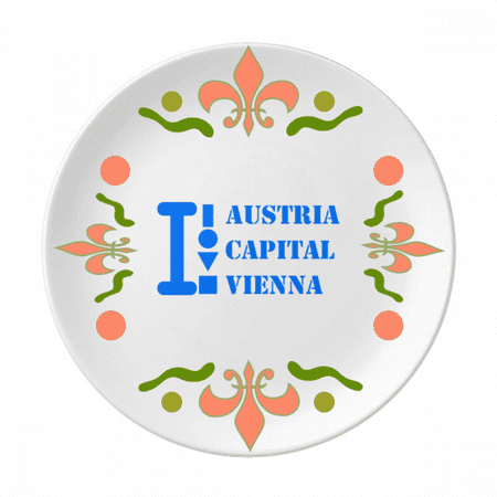 

Austria Capital Vienna Art Deco Fashion Flower Ceramics Plate Tableware Dinner Dish