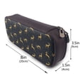 thumbnail image 3 of Lsque Christmas Deers Printed Big Capacity PU Leather Pencil Case Large Pencil Pouch Stationery Pen Bag Pencil Holder for Teen, 3 of 6