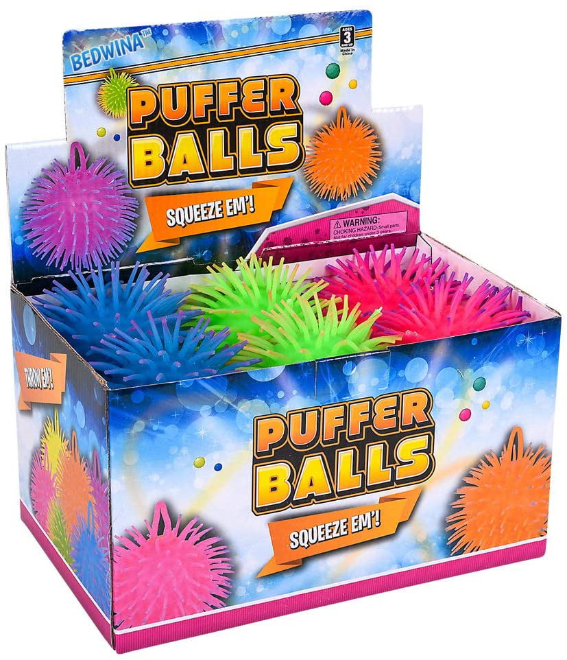 Stress Balls and Squeeze Toys Value Assortment Stress Relax Toy Balls Puffer Ball Assortment 12 Pack 