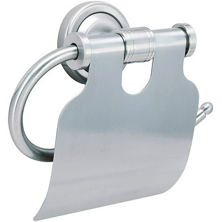 Toledo Satin Nickel Toilet Tissue Holder w/Lid