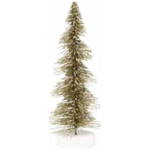 Christmas Tree Artificial Gold Glitter 15"