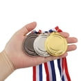 thumbnail image 5 of Uxcell Blank Award Medals, 10 Pack Silver Award Medals with Ribbon, Make Your Medals Kit, 5 of 7