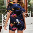 thumbnail image 2 of Halloween Ghosts Horror Pumpkin 2 Pack Women’s Pajama Set Print Sleepwear And Shorts Y2k Loungewear Sets S-5XL, 2 of 7