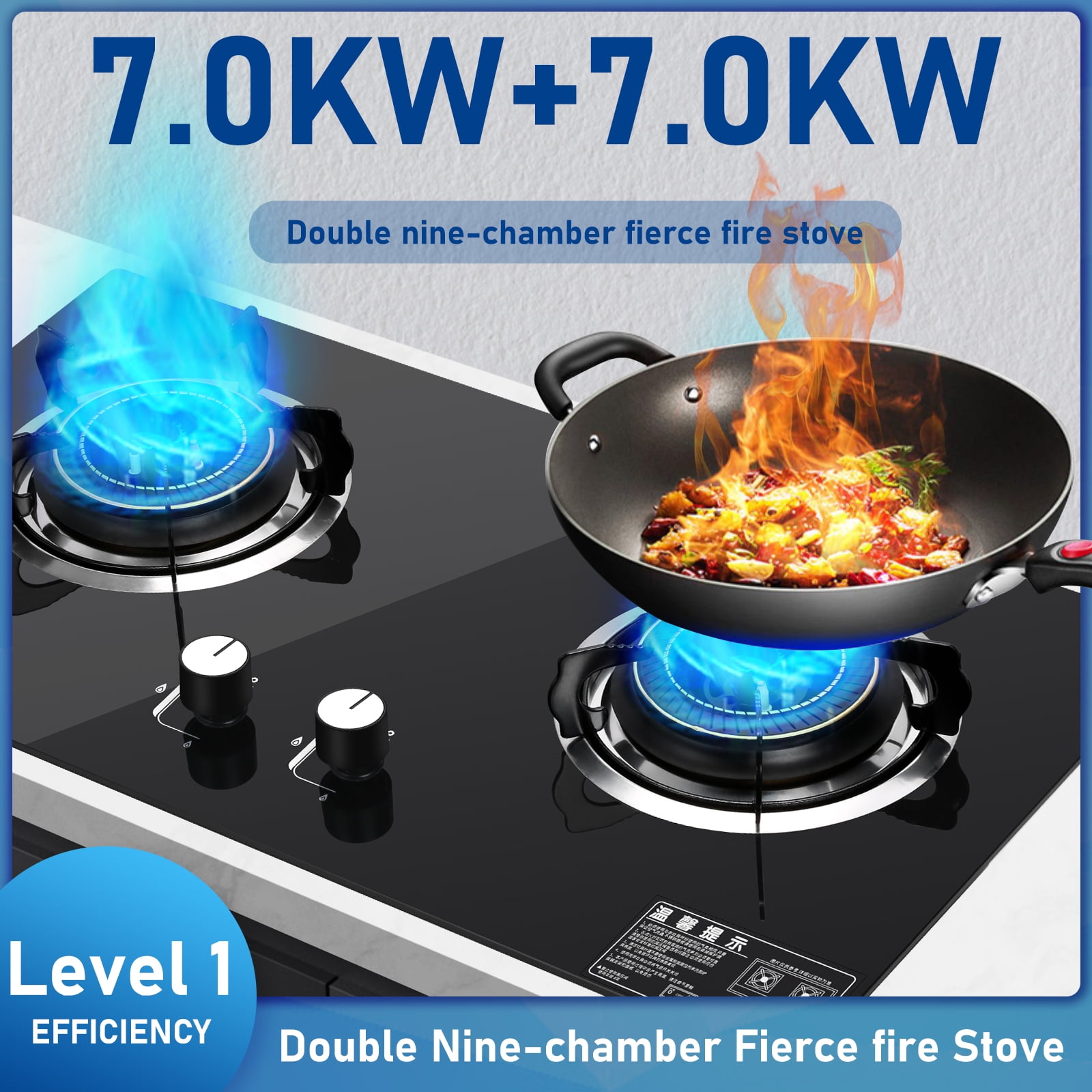 Kitchen Double Stove Desktop Cooktop Household Liquefied Gas Natural Gas  Stove Fogones De Gas Para Cocina