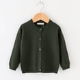 thumbnail image 3 of Gyratedream Toddler Boy Girl Solid Color Long Sleeve Cardigan Sweater Kids Winter Warm Button Knitwear Coat, 3 of 4