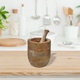 thumbnail image 2 of Maison Concepts Mango Wood Mortar & Pestle 5.5", 2 of 4