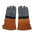 thumbnail image 1 of Protective Mitts, Cooking Fire Resistant Gloves Outdoor Fireproof With 3 Compartment Pockets For Oven Coffee, 1 of 8