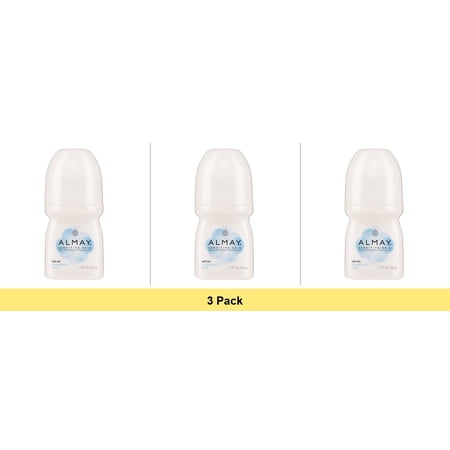 Almay Anti-Perspirant & Deodorant Sensitive Skin Roll-On Fragrance Free 1.7 oz - 3 Pack