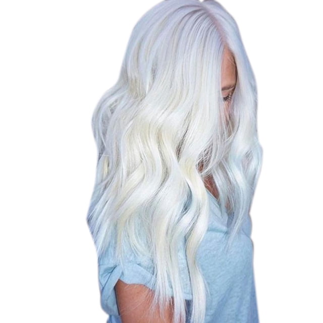 Longue Perruque Synthétique pour Cheveux Femmes Ondulée Naturelle