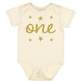 thumbnail image 3 of Inktastic 1st Birthday One Gold Boys or Girls Baby Bodysuit, 3 of 5