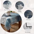 thumbnail image 5 of Blue Grey Table Cloth Waterproof Tablecloths, Abstract Art Oil Painting Modern Geometric Tablecloth Dining Table Cover for Kitchen Party Tabletop Outdoor, Rectangle Tablecloth 60x102 Inch, 5 of 9