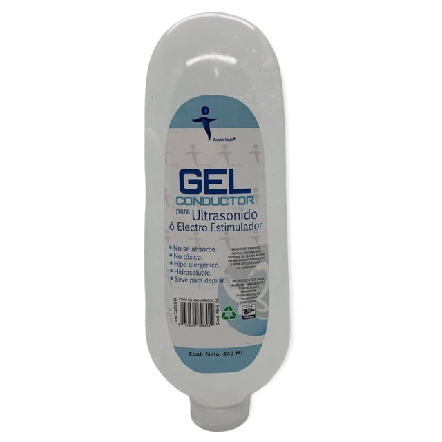 Gel Conductor Transparente Facial y Corporal ZENSKKI MEDIC 440ml