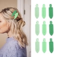 thumbnail image 5 of 30PCS Leaf Shape Hair Duck Clips Creaseless Hair Barrettes Hairdressing Styling Accessories for Makeup Green, 5 of 7