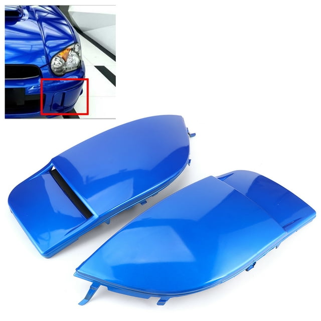 1 Pair Fog Light Cover Fit For STI WRX 04-05, ABS Front Fog Light Bezel Lamp Cover