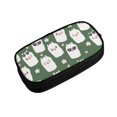 thumbnail image 2 of Uemuo Alpaca Faces Printed Pencil Pen Case, Portable Pencil Pouch with Zipper, Compact Stationery Bag Makeup Bag, Pencil Bag for Home Office, 2 of 9