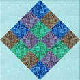 thumbnail image 1 of Ahgly Company Indoor Square Patterned Steel Blue Area Rugs, 5' Square, 1 of 6