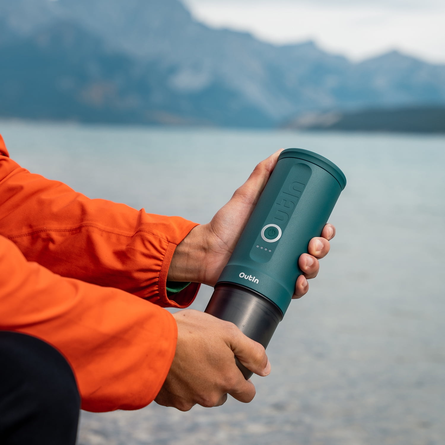 OutIn Nano Portable Electric Espresso Machine, Outin Teal